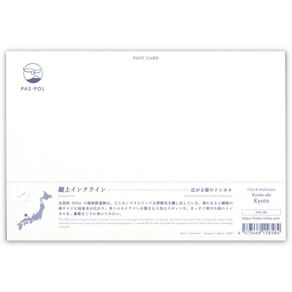 蹴上インクライン(いろは) 夜景 桜 線路