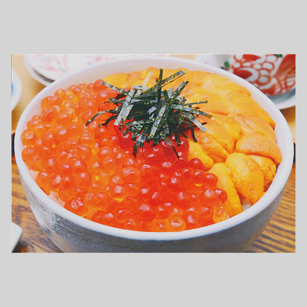 うにいくら丼 通信面 バラエティポストカードきらり