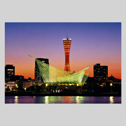 神戸ポートタワー　通信面　うつろいポストカード「しきさい」　株式会社エヌ·ビー·シー社製　NBC