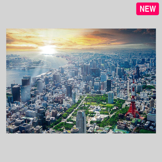 空から見た東京　通信面　うつろいポストカード「しきさい」　株式会社エヌ・ビー・シー社製　NBC