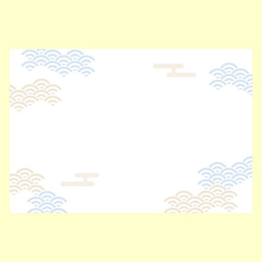 バラエティポストカード「きらり」　「和柄ポストカード　青海波」通信面　青海波  日本  伝統柄  マキシマムカード