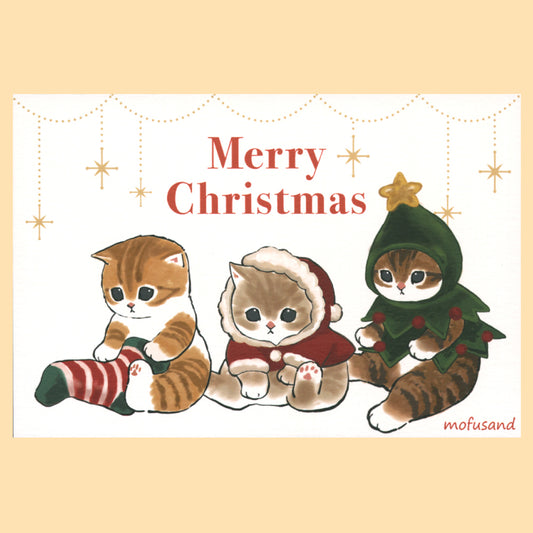 クリスマス・モフサンドポストカード　CMP-376（ACT）