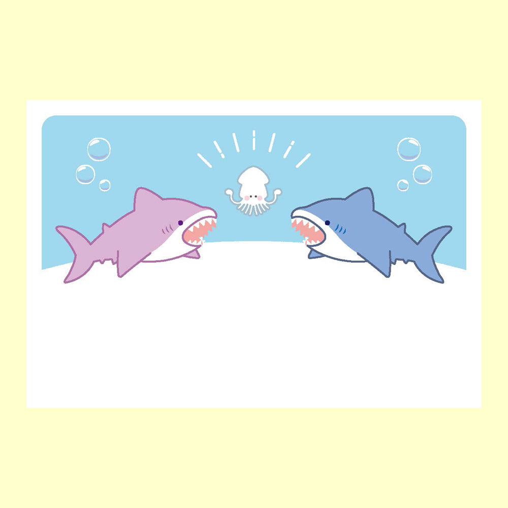 ポストカード「サメ」通信面